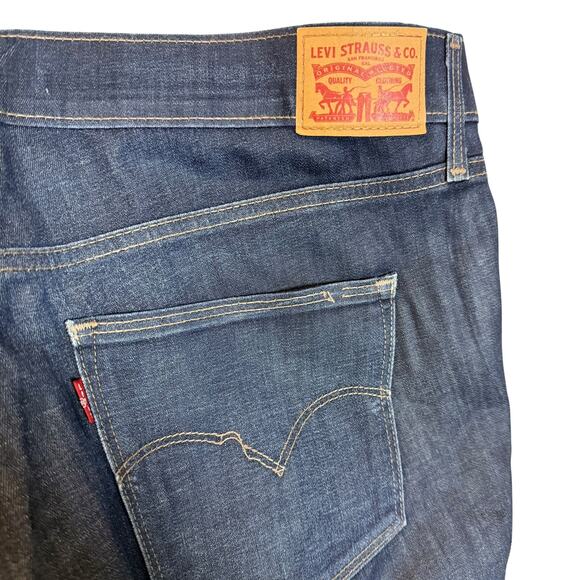 Levi's Jeans Women 32 Blue Denim Stretch 5-Pockets Mid-Rise Slimming Skinny Leg - Picture 9 of 16